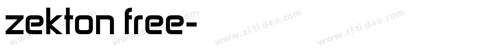 zekton free字体转换